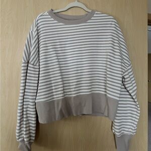 Aerie striped crewneck